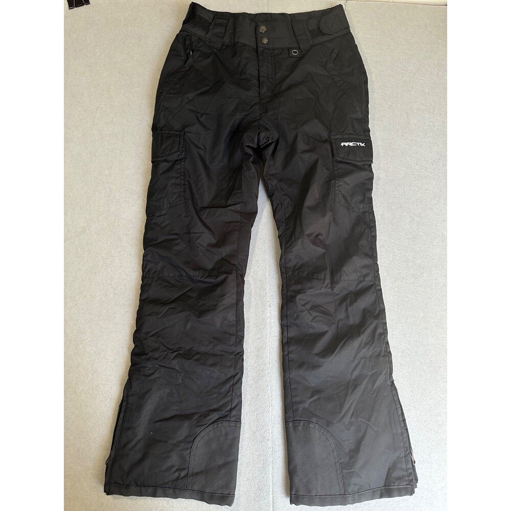 Arctix Womens Cargo Snow Pants Size Small S/P Black Insulated Ski Snowboard